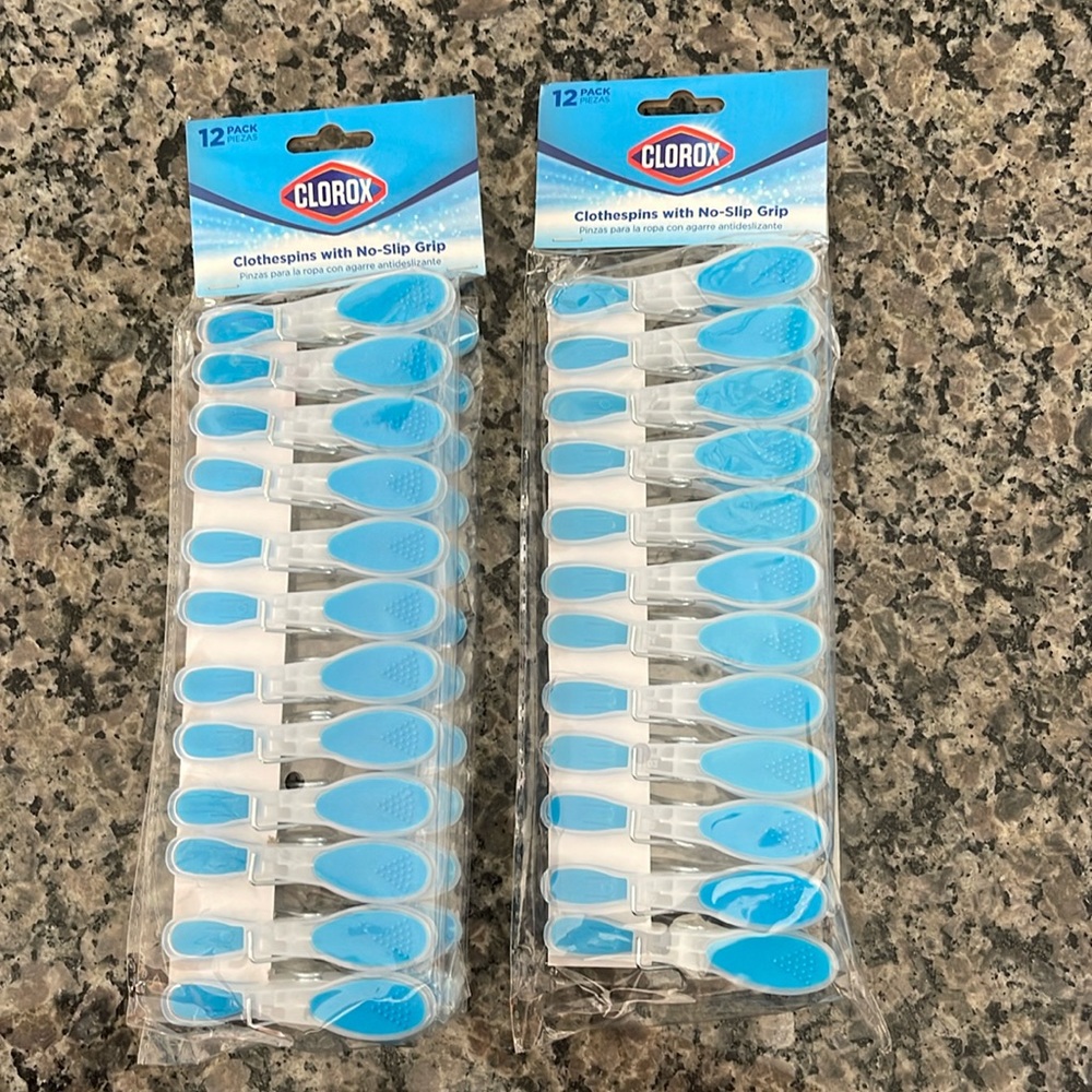 New Clorox Clothespins non slip grip